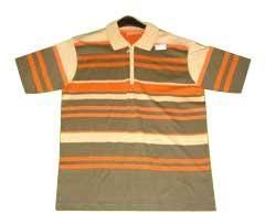 Mens Stripped Polo T Shirts
