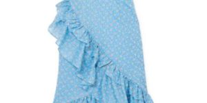 Ruffled Printed Cotton Dress