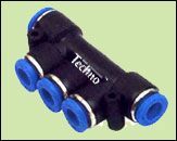 Unequal Male Reducer Triple Branch