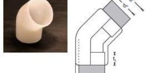 PVDF Elbow (45 Degree)