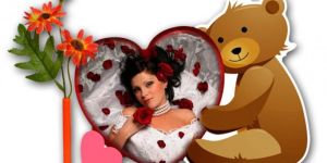 ACRYLIC PHOTO FRAME TEDDY