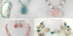 Semi Precious Gemstone Necklace Set