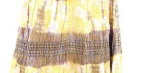 F218yellow Ladies Skirts