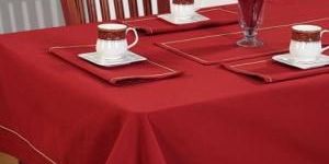Maroon Table Cover