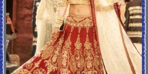 Jacquline Fernandes Maroon Lehenga Set