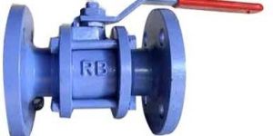 C.I. Powder Coated Ball Valves 3 Piece Flange End