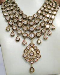 Kundan Meena Necklace