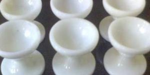 White Marble Diya Set