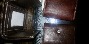 Mens Trifold Leather Wallet