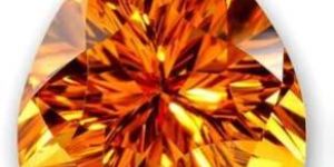 Trillion Citrine Gemstone