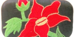 Ahs Crafts Thread Emb. Flower Clutch