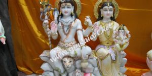 Marble Shiva Parvati Statues