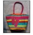 Printed Jute Beach Bag