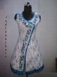 White Sleeveless Kurti