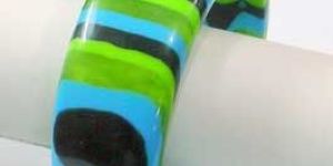 Green Resin Bangles