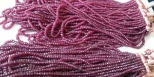 Ruby Glass Beads