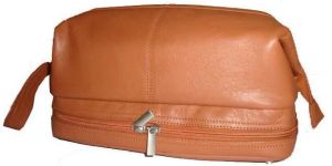 Leather Shaving Kit Bag