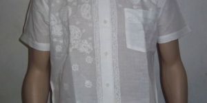 Chikankari Half Sleeve Shirt