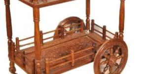Shilpi Wooden Service Trolley