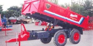 Four Wheel Tipping Tractor Trolley