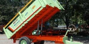 Two Wheel Tipping Tractor Trolley