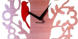 Panache Tree Bird Wall Clock