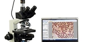 TRINOCULAR MICROSCOPE WITH CCTV ATTACHMENT