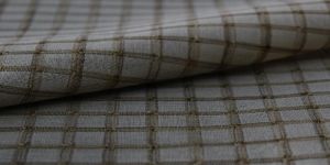 Jacquard Checks Dress Material Fabric