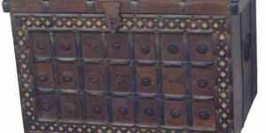 Wooden Brown Rectangle Sandook