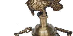 Temple Bell with Peacock by Aakrati