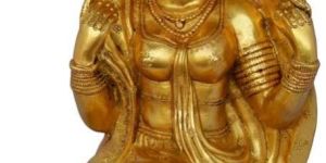 Village Lady Statue in Brass Metal Unique for Home Decoration