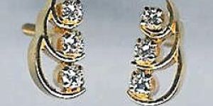 Yellow Gold Earrings - 001