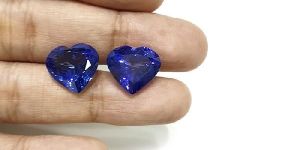 Tanzanite Heart Shaped Pair