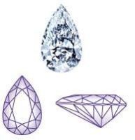 PD-02 pear diamonds