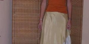 Ladies White Long Skirt