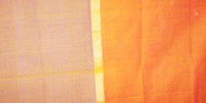 Ladies Orange Cotton Dyed Stole