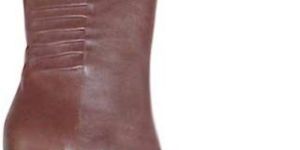 Ladies Leather Brown High Heels Long Boot