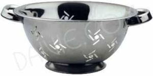 Silver Round Stainless Steel Colander Baskets