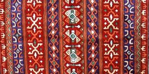 Art Silk Chain Stitch Rug