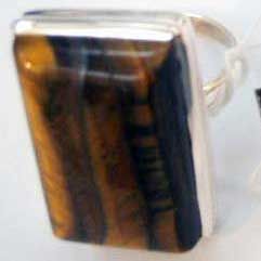 Tiger Eye Silver Ring