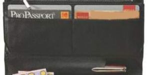 Ladies Plain Black Nappa Leather Wallet