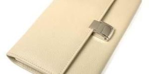 Ladies Cream Leather Wallet