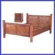 Wooden Plain Brown Bed