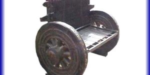 Brown Modular Wooden Bench