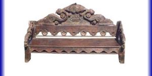 Brown Designer Wooden Bench