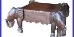 Wooden Handicraft Elephant Table