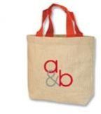 Printed Loop Handle Promotional Jute Bag