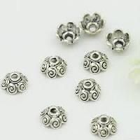 Silver Bead Caps