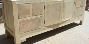 Beige Mango Wood Sideboard