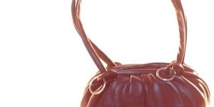 Ladies Brown Plain Fancy Leather Bag